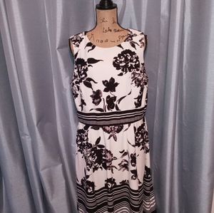 Donated Floral Fit & Flare Dress